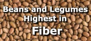 Beans and Legumes High in Fiber