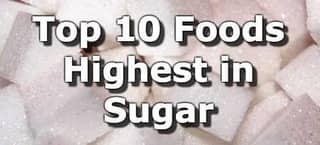 High Sugar Foods (To Limit or Avoid)