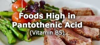 High Pantothenic Acid Foods (B5)