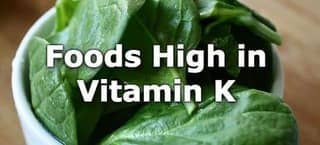 High Vitamin K Foods